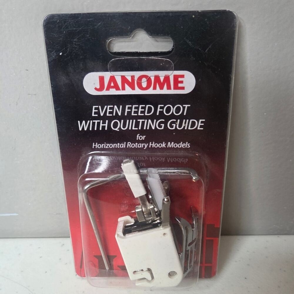 Janome Even Feed Foot With Quilting Guide Quil Sew with Me Sewing Machine NWT